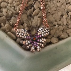 Vintage gold over 925 multi stone necklace